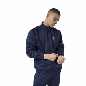 Reebok Classic Foundation Track Jacke Herren - Navy - DE 925-IES